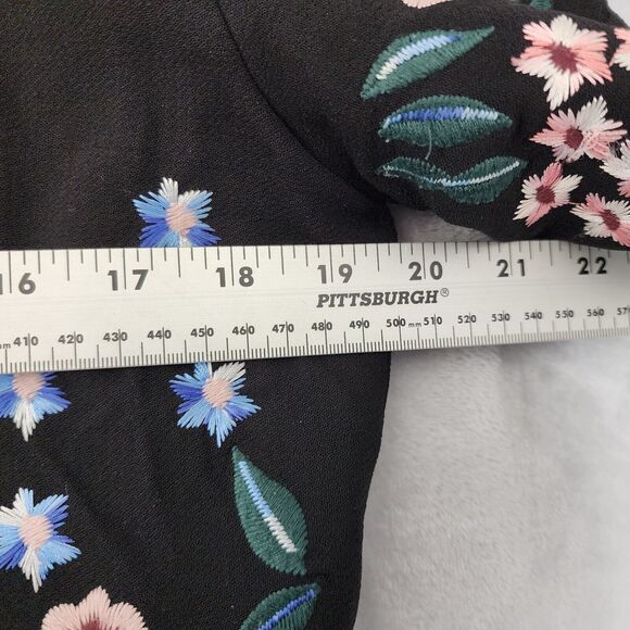 Lord & Taylor Black Dress with Colorful Floral Design - Picture 9 of 14